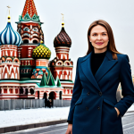 **

"A professional businesswoman in Moscow, wearing a stylish, fully clothed business suit appropriate for a Moscow office, standing confidently with the iconic Saint Basil's Cathedral in the background. Safe for work, appropriate content, modest clothing, perfect anatomy, professional portrait, high quality photography.  Family-friendly."

**