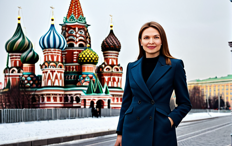 **

"A professional businesswoman in Moscow, wearing a stylish, fully clothed business suit appropriate for a Moscow office, standing confidently with the iconic Saint Basil's Cathedral in the background. Safe for work, appropriate content, modest clothing, perfect anatomy, professional portrait, high quality photography.  Family-friendly."

**