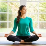 웰빙코디네이터와 건강 코칭 노하우 - **Prompt 1: Inner Harmony and Mindful Living**
    A serene woman, appearing to be in her late 20s t...
