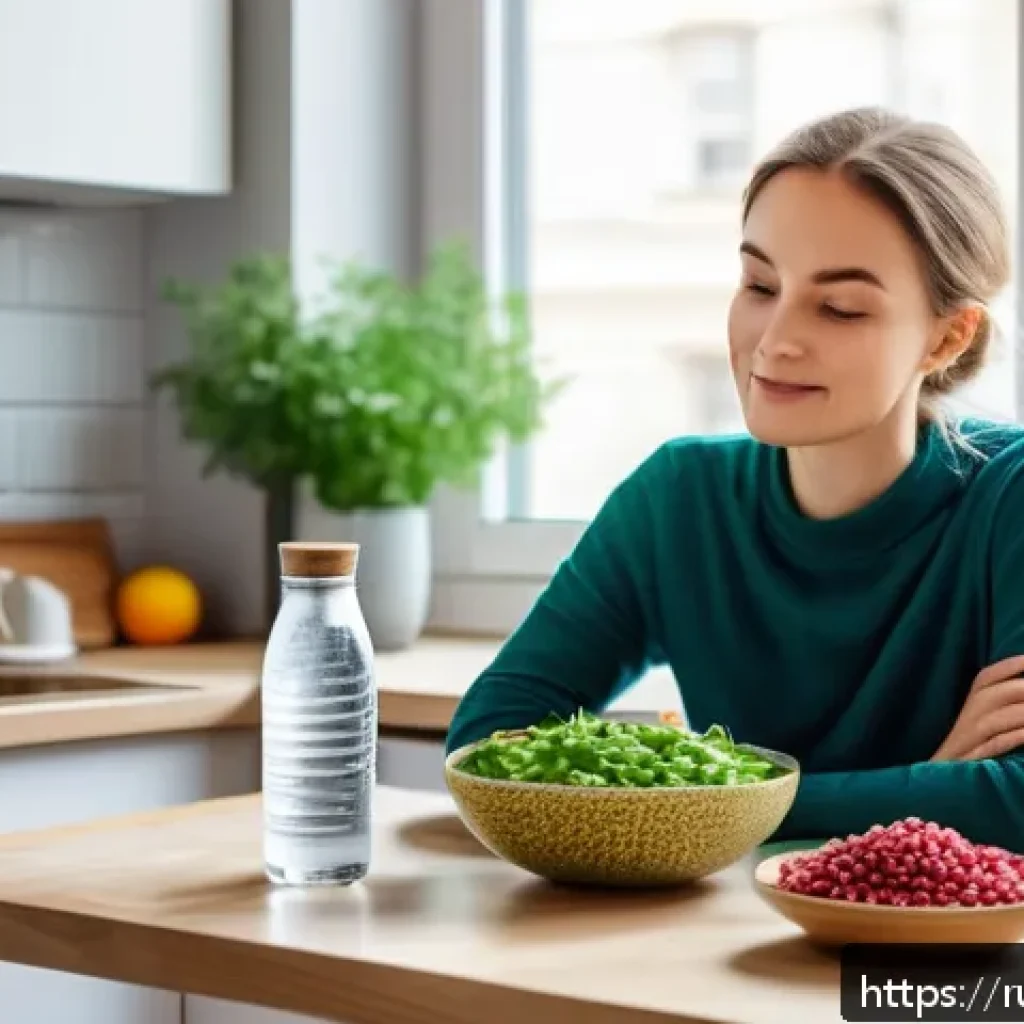 웰빙코디네이터가 알아야 할 영양학 - A vibrant, modern wellness coordinator sitting at a bright kitchen table in a stylish Moscow apartme...